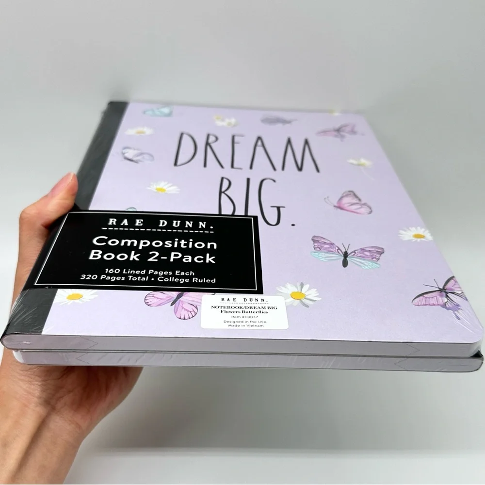 Rae Dunn Composition Notebook 2-pack (NOTEBOOK/ DREAM BIG) - Picture 4 of 4